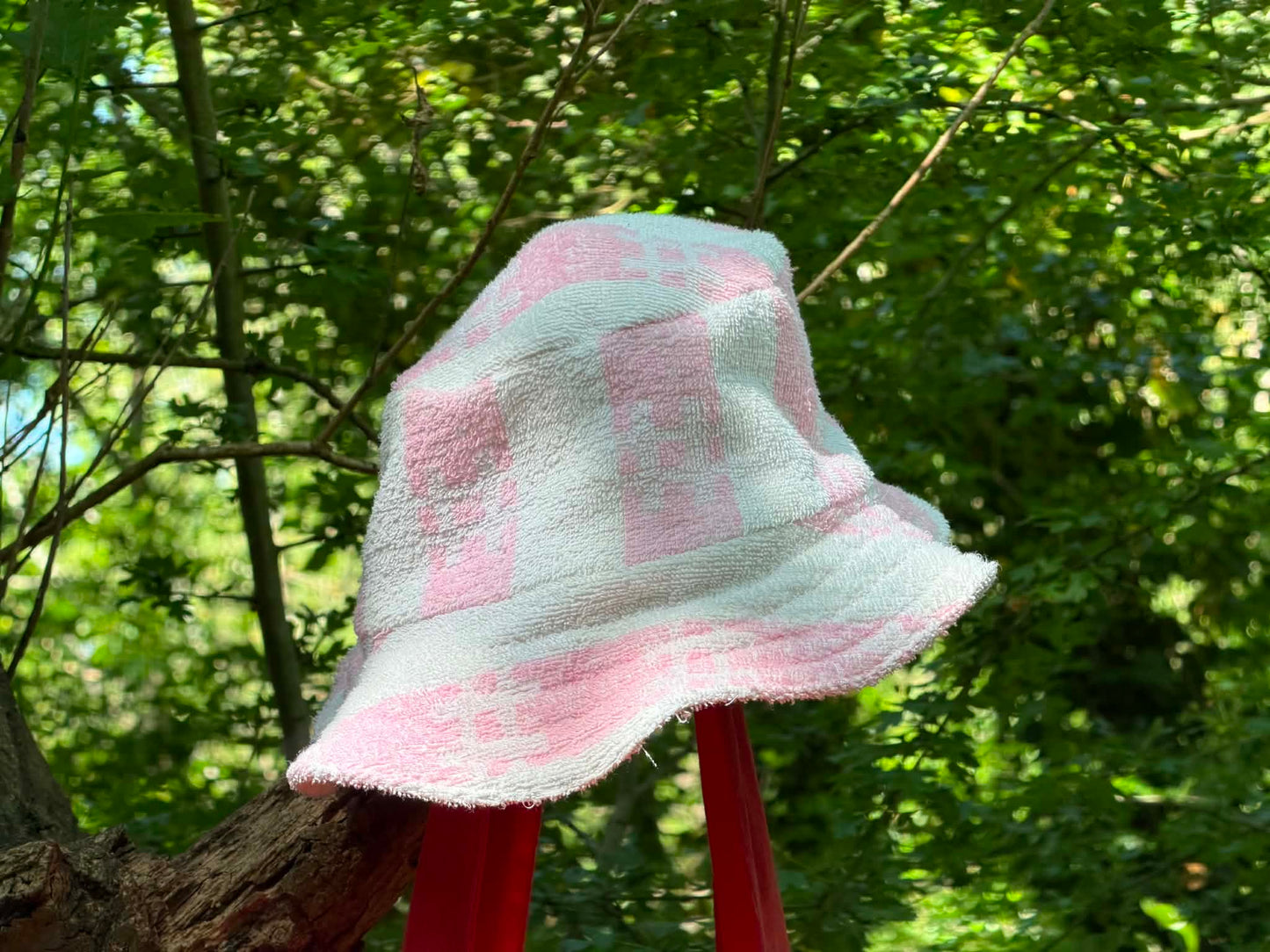Reversible Terry Cloth Bucket Hat – Handmade from Upcycled Towel, One of a Kind - HandmadeSewingAnna's