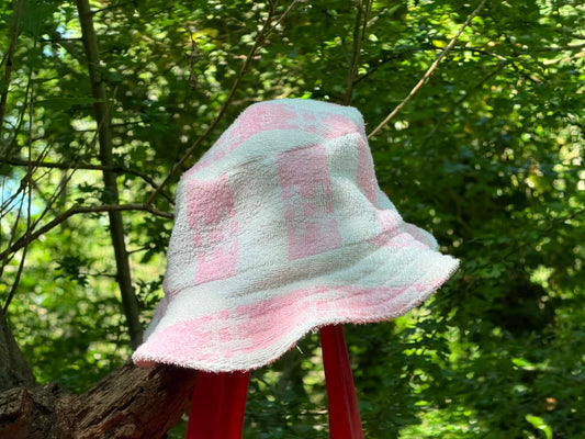 Reversible Terry Cloth Bucket Hat – Handmade from Upcycled Towel, One of a Kind - HandmadeSewingAnna's